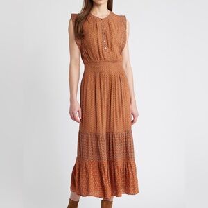 Faherty Woodstock Print Midi Dress